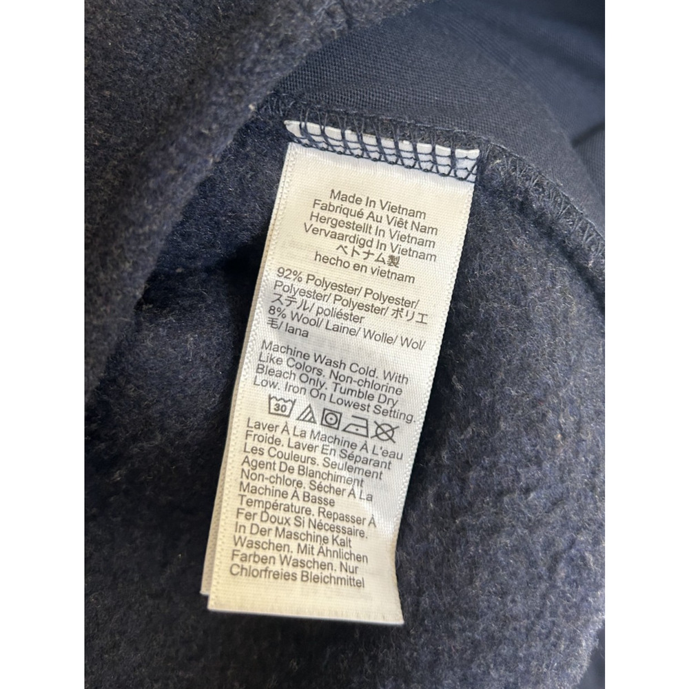 J.Crew Navy Green Warm-Up Fleece Pullover XS CP983 - Picture 7 of 12